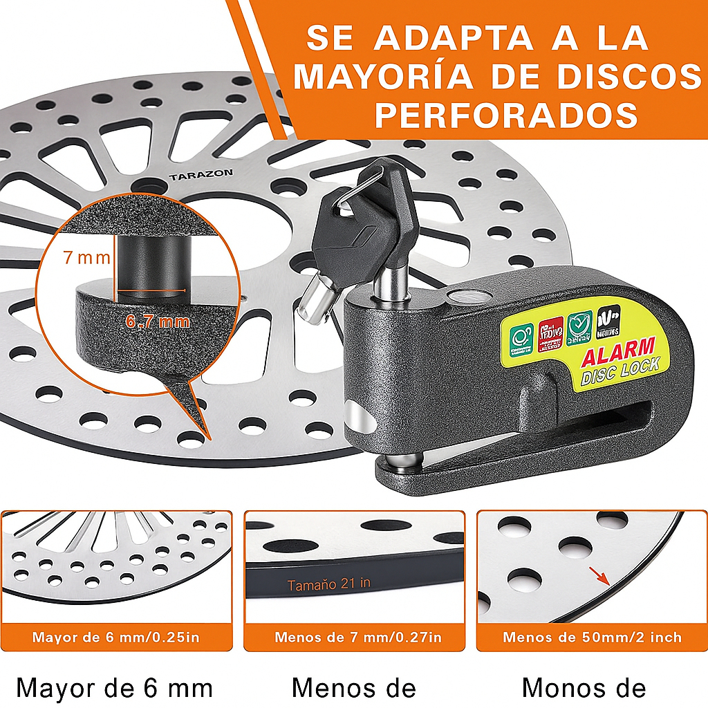 CANDADO CON ALARMA + ¡ENVÍO GRATIS!