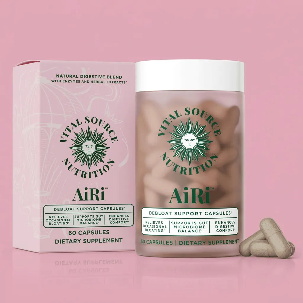 Cápsulas AiRi™ Alivio Digestivo, Control de Hinchazón Abdominal y Gases