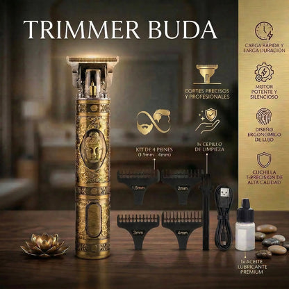 Patillera Profesional Buda® Corte Preciso para Barba, Bigote, Patillas y Cabello