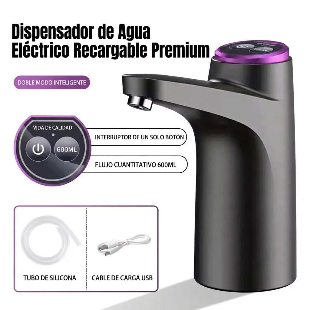 Dispensador de Agua Eléctrico Recargable Premium