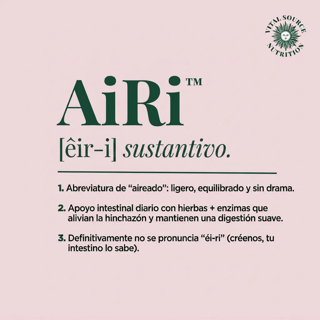 Cápsulas AiRi™ Alivio Digestivo, Control de Hinchazón Abdominal y Gases