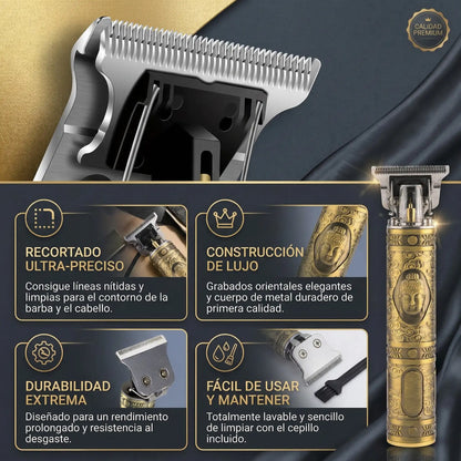 Patillera Profesional Buda® Corte Preciso para Barba, Bigote, Patillas y Cabello