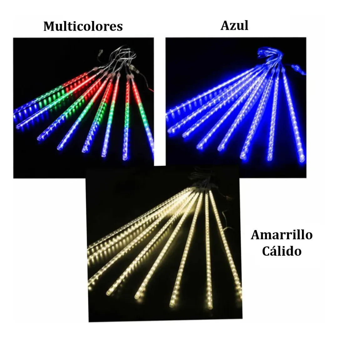 LUCES LED DE LLUVIA DE METEORITOS