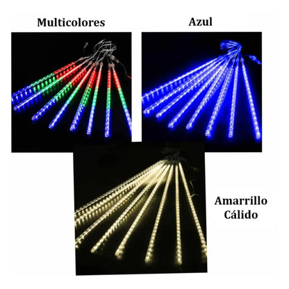 LUCES LED DE LLUVIA DE METEORITOS