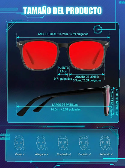 Gafas con Bloqueo de Luz Azul & Verde Gaming