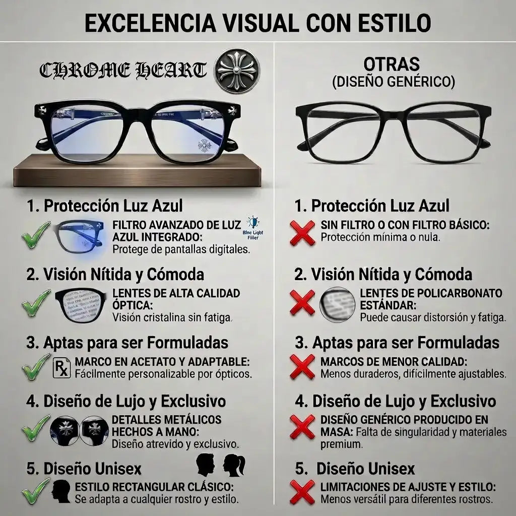Gafas Chrome Heart™ ¡Eleva tu estilo!