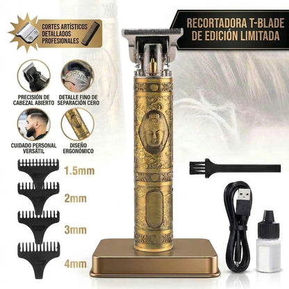 Patillera Profesional Buda® Corte Preciso para Barba, Bigote, Patillas y Cabello