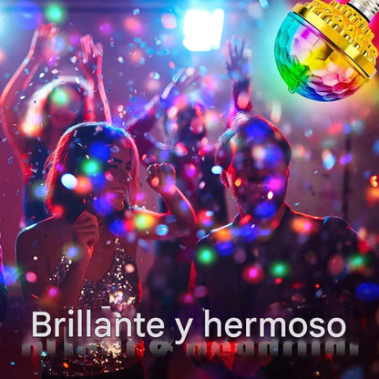 Ambiente de fiesta con la Bola Mágica de Luces LED Giratorio 360°