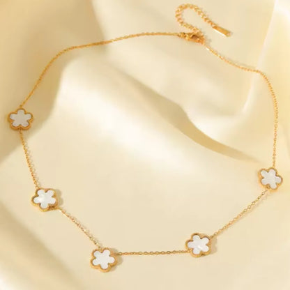COLLAR DE LUJO DE 5 TRÉBOL