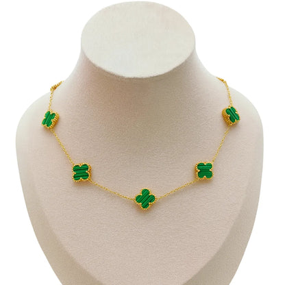 COLLAR DE LUJO DE 5 TRÉBOL