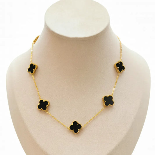 COLLAR DE LUJO DE 5 TRÉBOL