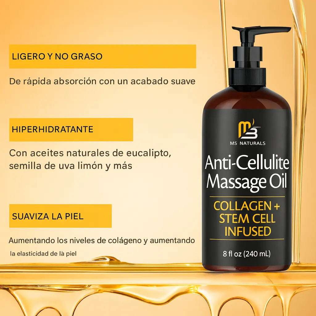 Transforma tu piel con el  Aceite Anticelulítico Natural