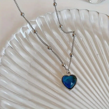 COLLAR CON CORAZÓN DE EMOCIONES