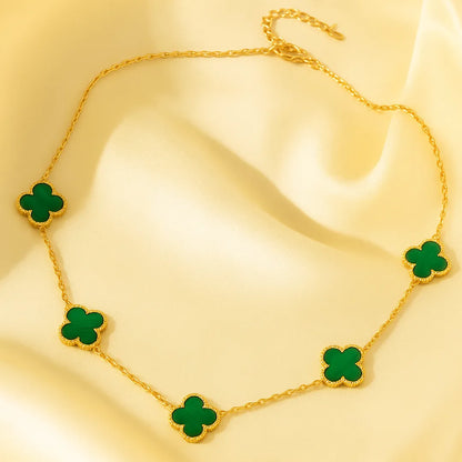 COLLAR DE LUJO DE 5 TRÉBOL