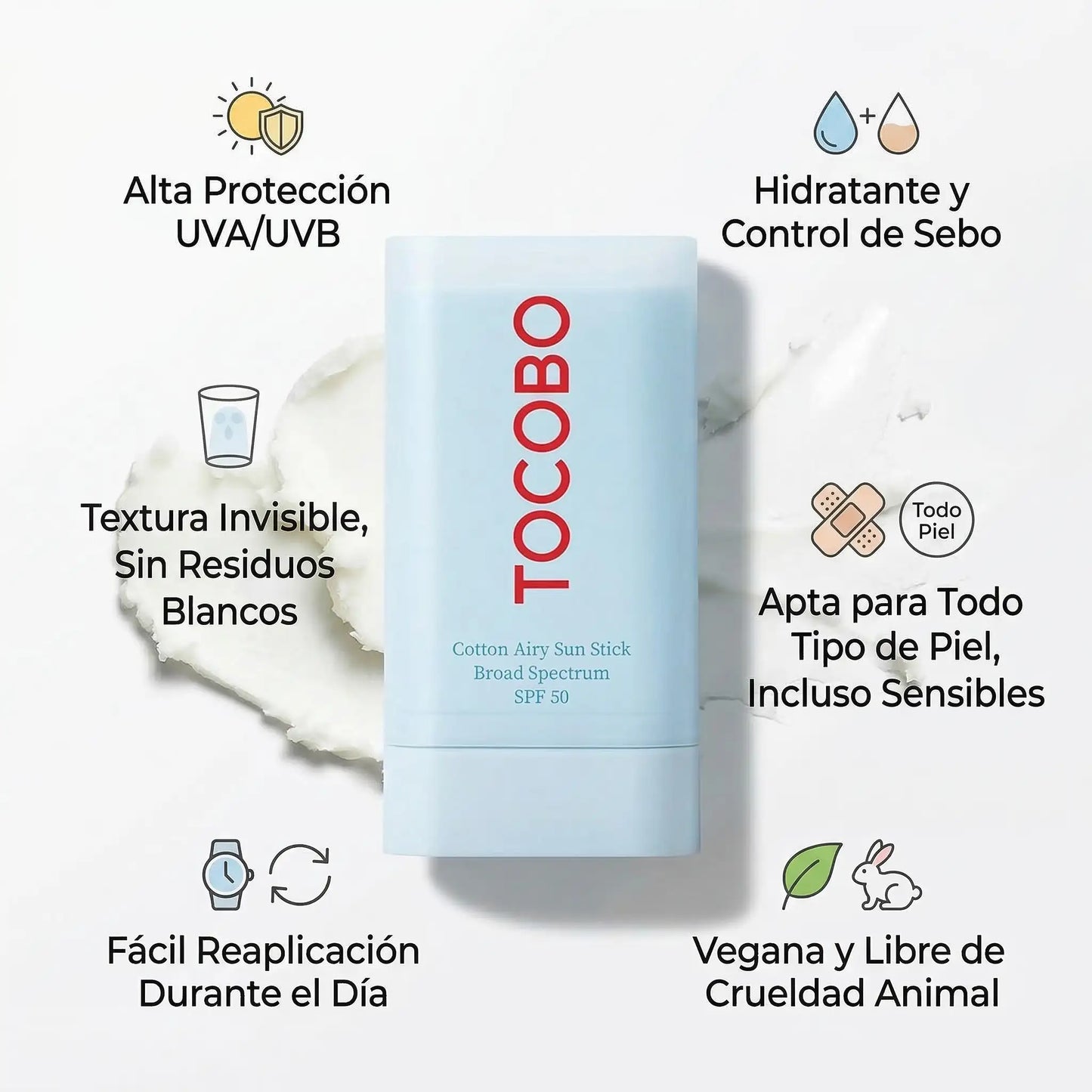 Tocobo® Piel Protegida, Suave & Sin Brillo Todo el Día
