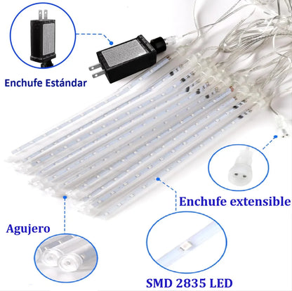 LUCES LED DE LLUVIA DE METEORITOS